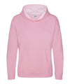 AWDis JH03J Kids varsity hoodie - Baby Pink/Arctic White