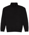 AWDis JH046 Sophomore ¼ zip sweatshirt - Deep Black