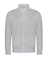 AWDis JH147 Campus full-zip sweatshirt - Heather Grey