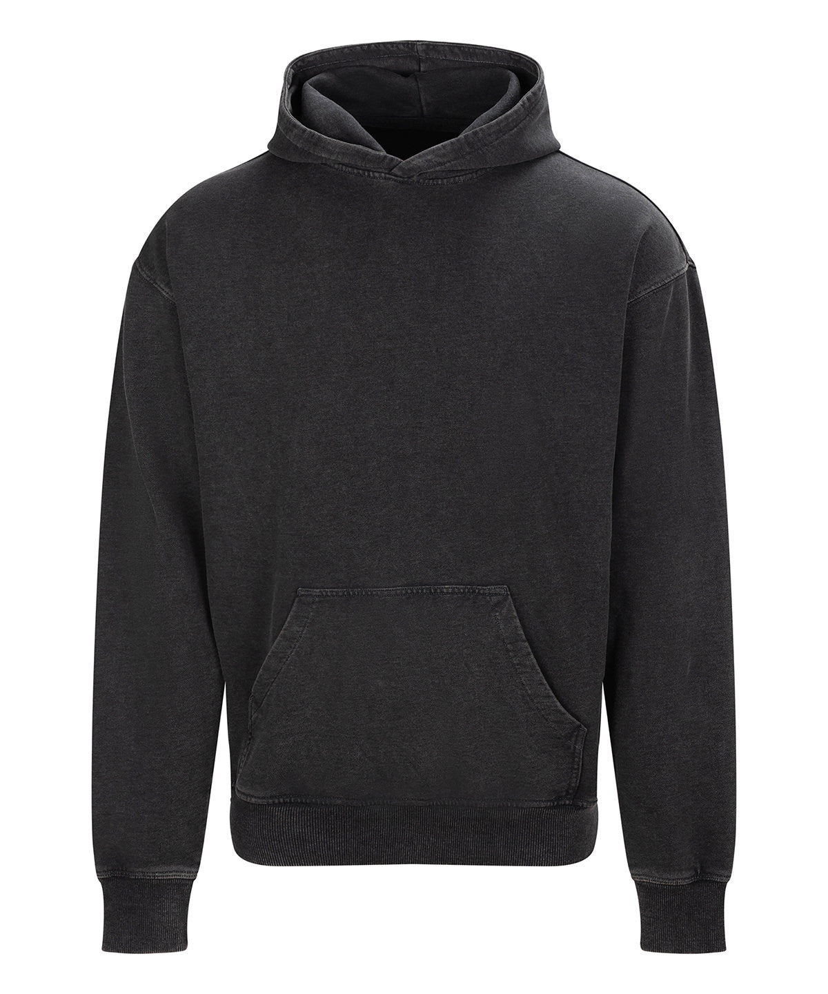 AWDis JH180 Vintage washed hoodie - Washed Black