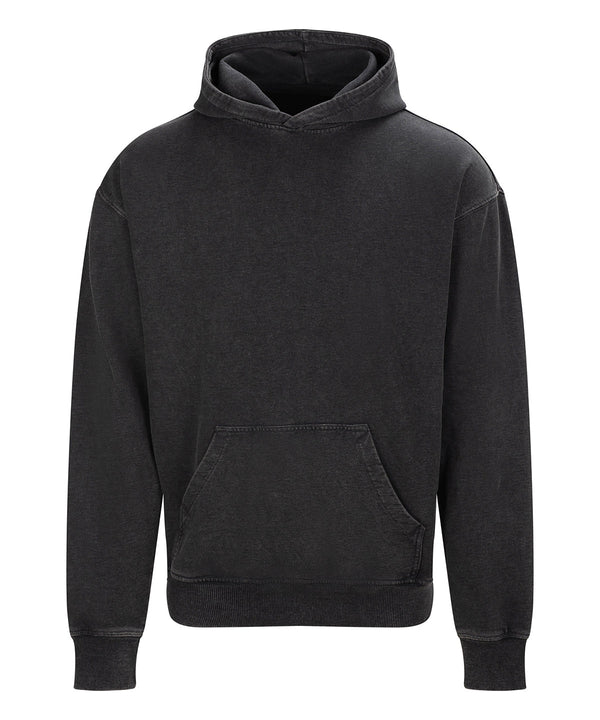 AWDis JH180 Vintage washed hoodie - Washed Black
