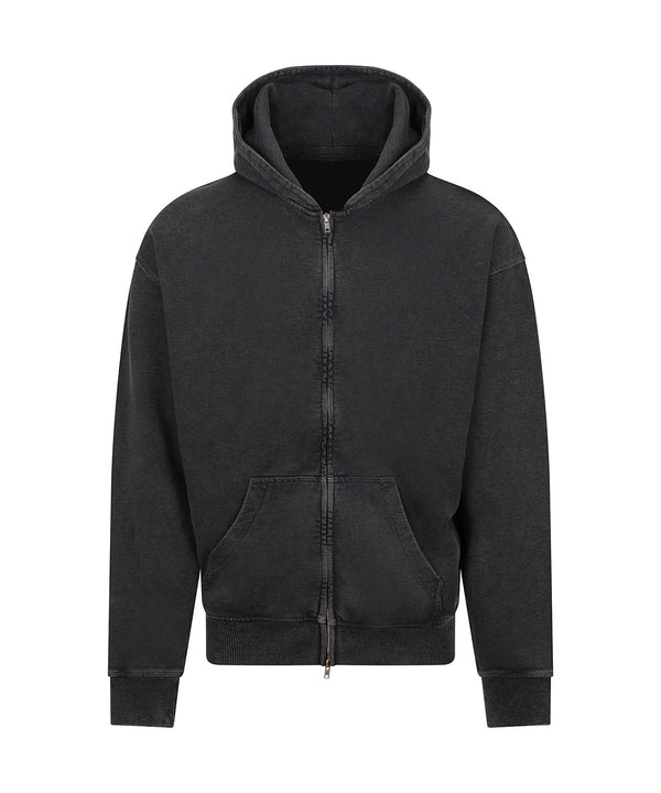 AWDis JH185 Vintage washed zoodie - Washed Black