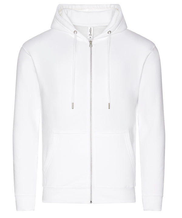 AWDis JH250 Organic zoodie - Arctic White