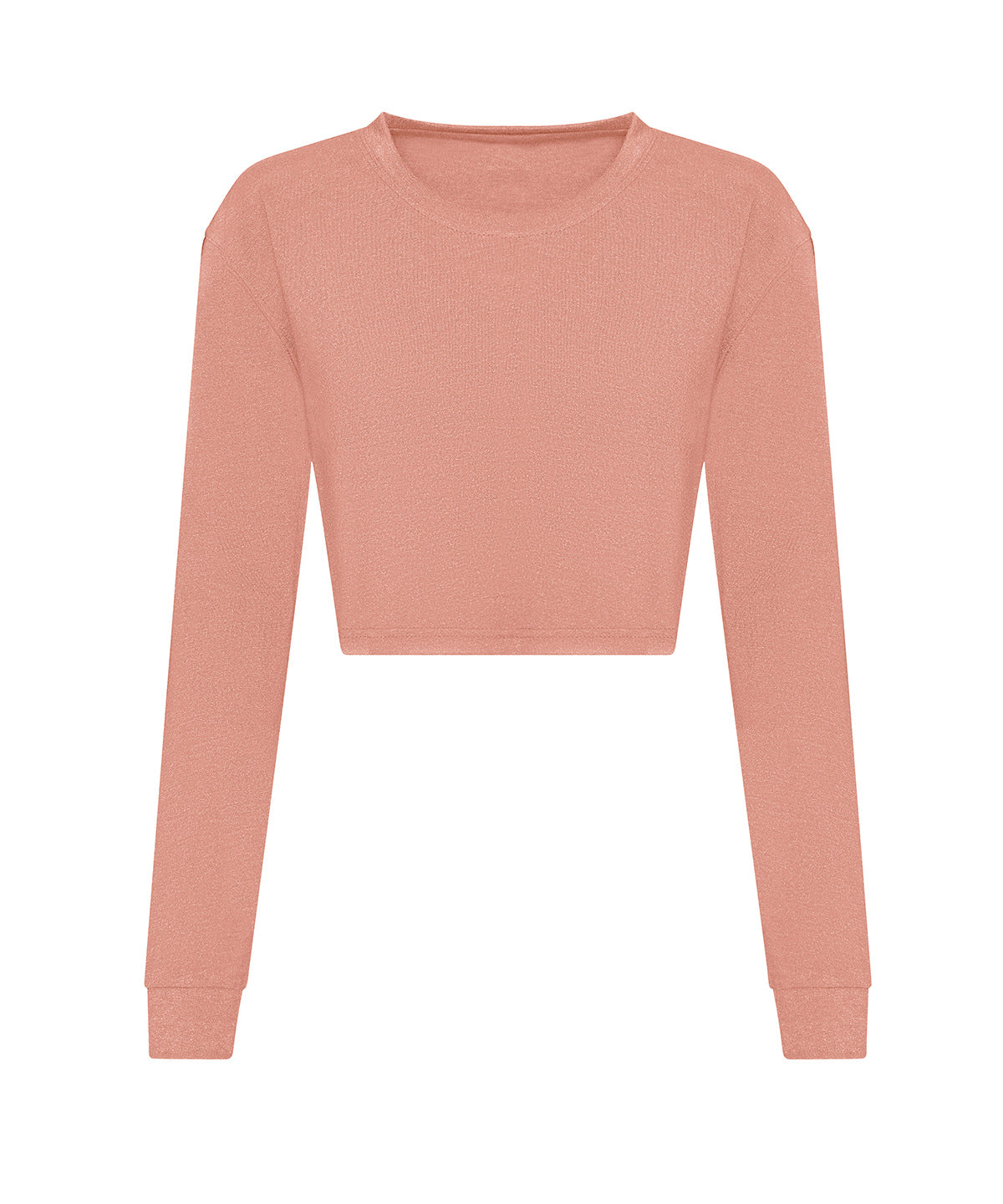 AWDis JT016 Women's long sleeve cropped T - Dusty Pink
