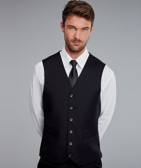 Disley Mens Waistcoat — Black