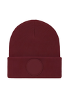 Uneek UC412 - Circular Patch Beanie – Maroon