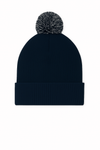 Uneek UC413 - Pom Pom Beanie – Navy/Light Grey