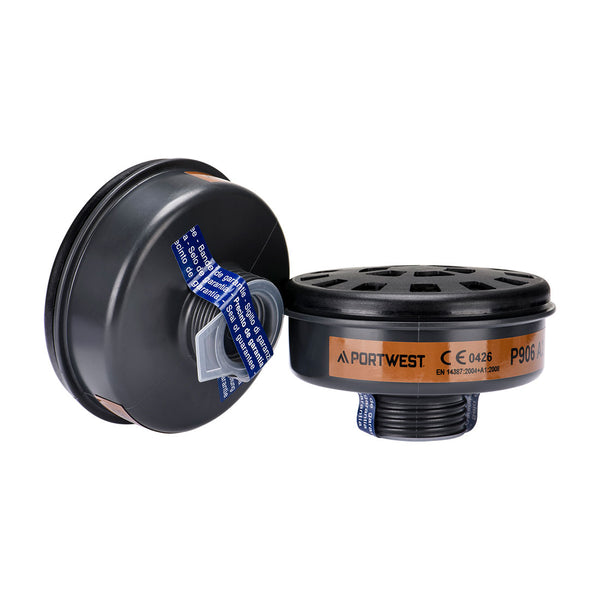 Portwest P906 - A2 Gas Filter for P516 mask - (Pk6)