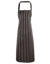 Premier PR110 - Striped Bib Apron — Black / White