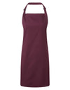 PREMIER PR150 - COLOURED BIB APRON — Aubergine