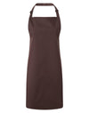 PREMIER PR150 - COLOURED BIB APRON — Brown