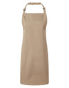 PREMIER PR150 - COLOURED BIB APRON — Khaki