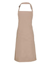 PREMIER PR150 - COLOURED BIB APRON — Latte