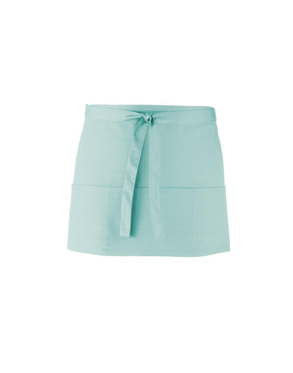 PREMIER PR155 - COLOURED 3-POCKET APRON — Aqua