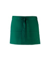 PREMIER PR155 - COLOURED 3-POCKET APRON — Bottle Green