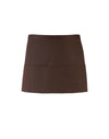 PREMIER PR155 - COLOURED 3-POCKET APRON — Brown