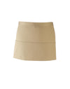 PREMIER PR155 - COLOURED 3-POCKET APRON — Khaki