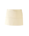 PREMIER PR155 - COLOURED 3-POCKET APRON — Natural