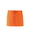 PREMIER PR155 - COLOURED 3-POCKET APRON — Orange