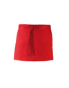 PREMIER PR155 - COLOURED 3-POCKET APRON — Red