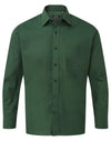 Premier PR200 - Long Sleeve Polin Shirt — Bottle Green