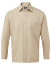 Premier PR200 - Long Sleeve Polin Shirt — Khaki