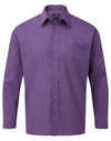 Premier PR200 - Long Sleeve Polin Shirt — Purple