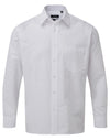 Premier PR200 - Long Sleeve Polin Shirt — White