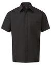 Premier PR202 - Short Sleeve Poplin Shirt — Black