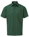 Premier PR202 - Short Sleeve Poplin Shirt — Bottle Green