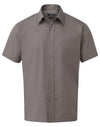 Premier PR202 - Short Sleeve Poplin Shirt — Dark Grey