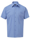 Premier PR202 - Short Sleeve Poplin Shirt — Mid Blue