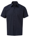 Premier PR202 - Short Sleeve Poplin Shirt — Navy Blue