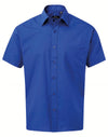 Premier PR202 - Short Sleeve Poplin Shirt — Royal