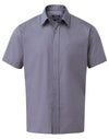 Premier PR202 - Short Sleeve Poplin Shirt — Steel