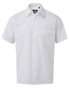 Premier PR202 - Short Sleeve Poplin Shirt — White