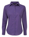 Premier PR300 - Ladies Poplin Long Sleeved Blouse — Purple