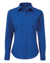 Premier PR300 - Ladies Poplin Long Sleeved Blouse — Royal