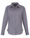 Premier PR300 - Ladies Poplin Long Sleeved Blouse — Steel