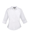Premier PR305 - Ladies Short Sleeve Poplin Blouse — White