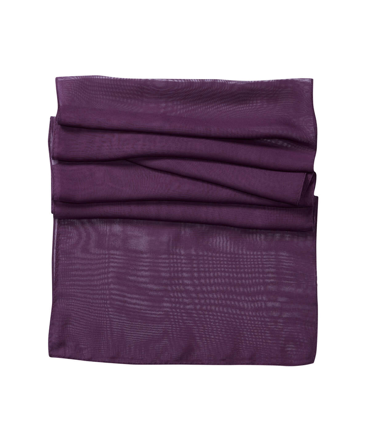 Disley Plain Scarf — Aubergine