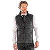 RESULT R238X - compass padded softshell gilet — Black / Black