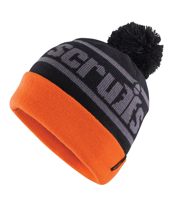 Scruffs SH023 Trade bobble hat - Black/Orange