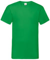 Fruit of the Loom SS034 Valueweight v-neck T — Kelly Green