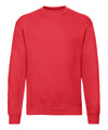 Fruit of the Loom SS200 Classic 80/20 set-in sweatshirt — Red