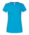 Fruit of the Loom SS424 Women's Iconic 195 ringspun premium t-shirt — Azure Blue