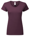Fruit of the Loom SS424 Women's Iconic 195 ringspun premium t-shirt — Dark Plum