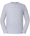 Fruit of the Loom SS434 Iconic 195 ringspun premium long sleeve T — Heather Grey