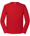 Fruit of the Loom SS434 Iconic 195 ringspun premium long sleeve T — Red