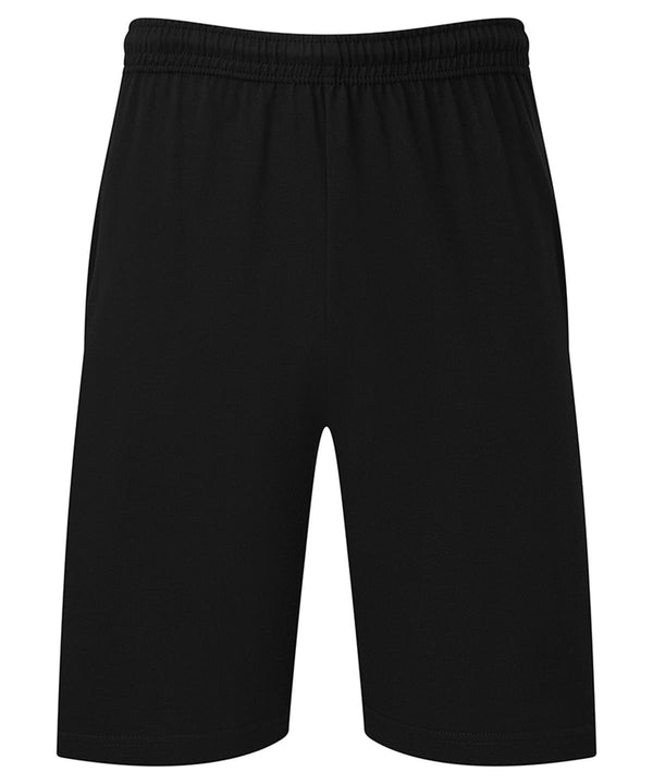 Fruit of the Loom SS435 Iconic 195 Jersey shorts — Black